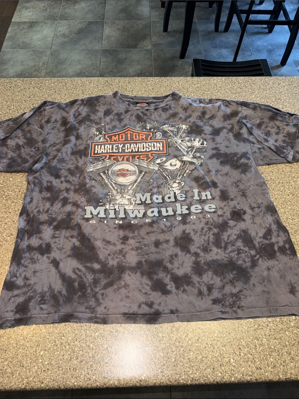 Harley-Davidson 90s Vintage Single Stitch Tie-Dye 'Made In Milwaukee' Tee